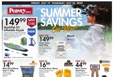 Peavey Mart Flyer July 19 to 25