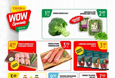 Tavora Foods Flyer July 15 to 21