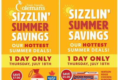Coleman's Flyer July 18 to 24