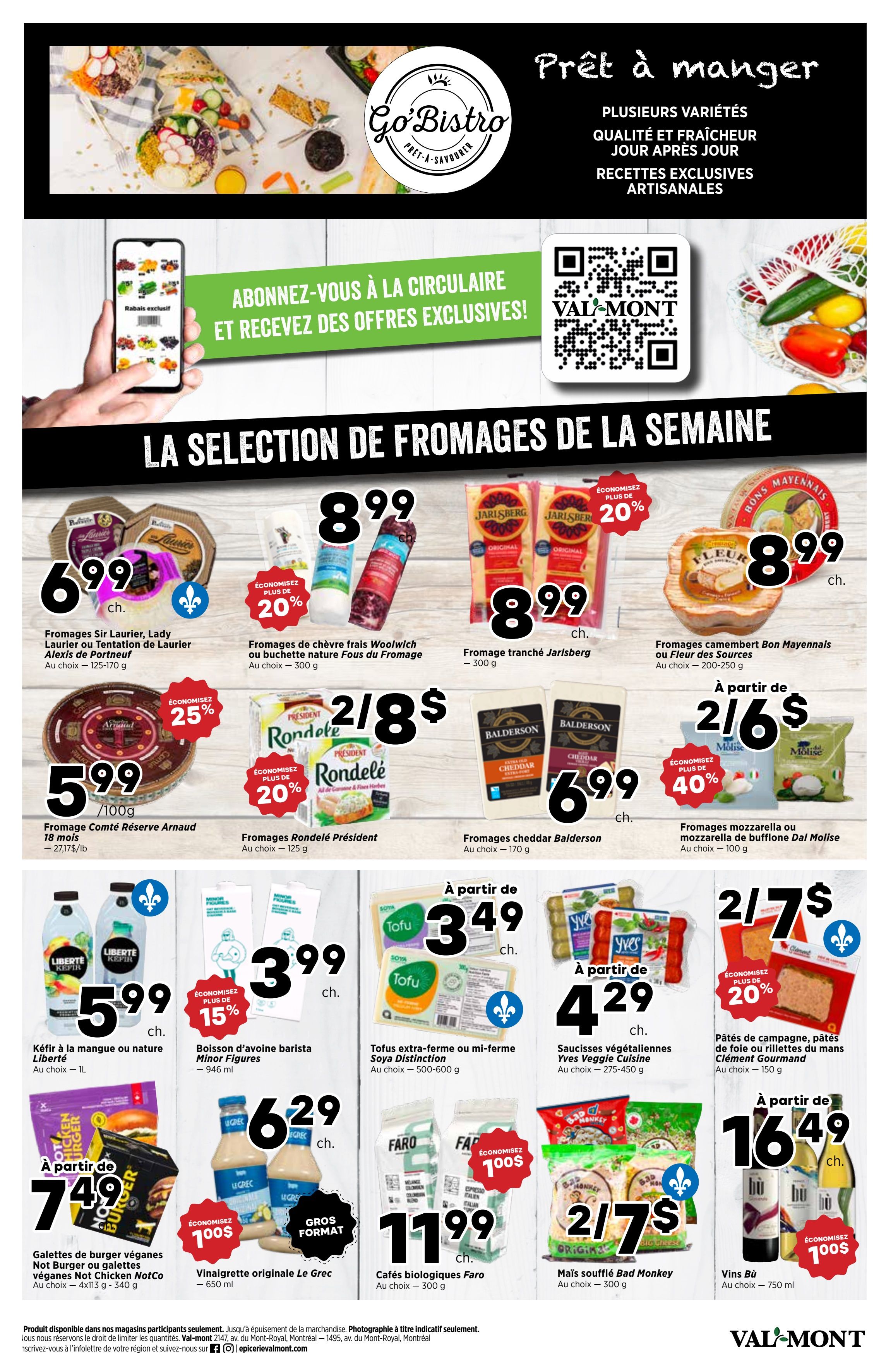 Val-Mont Flyer July 18 to 24