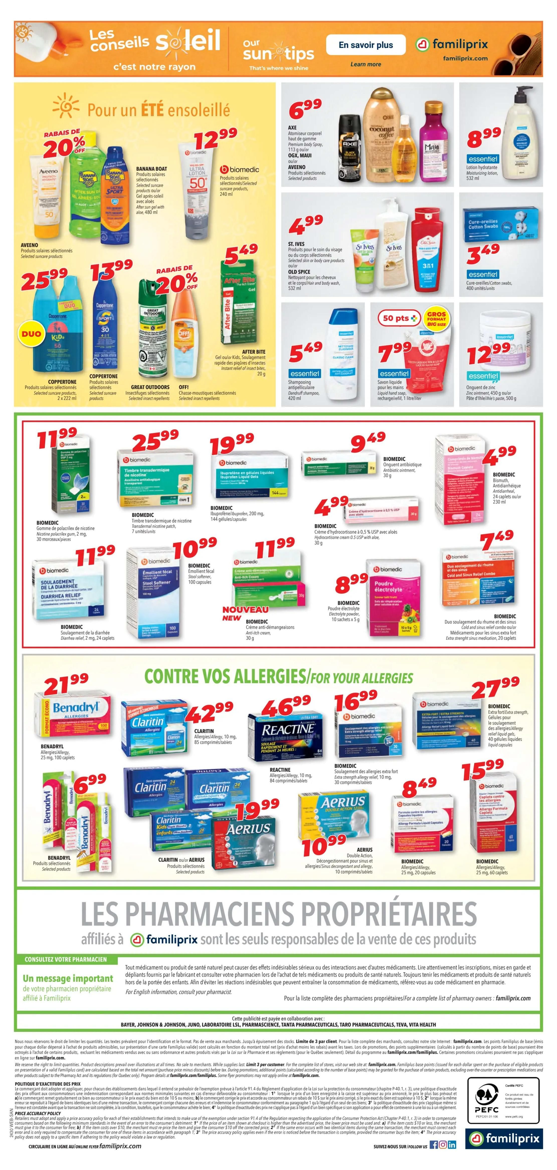 Familiprix Sante Flyer July 18 to 24