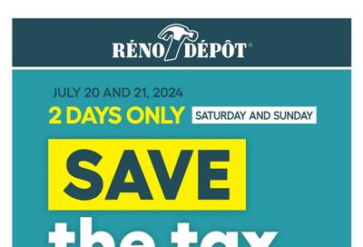 Reno Depot Flyer July 18 to 24