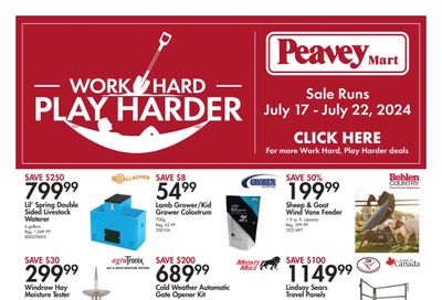 Peavey Mart Flyer July 17 to 22