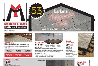 McMunn & Yates Building Supplies Flyer July 18 to 31