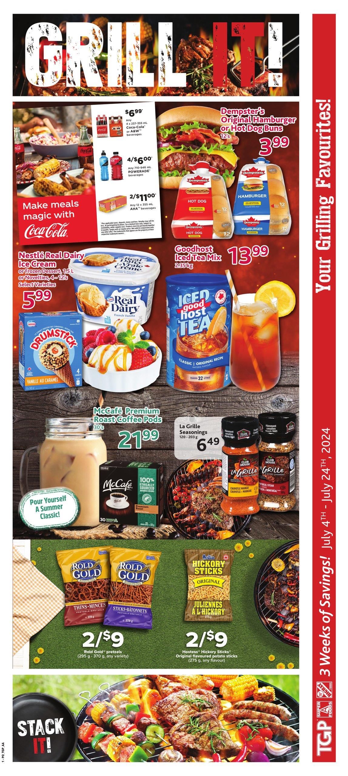 TGP The Grocery People Flyer July 18 to 24