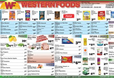 Western Foods Flyer July 17 to 23