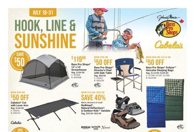 Bass Pro Shops Flyer July 18 to 31