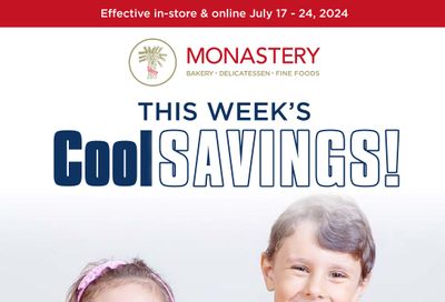 Monastery Bakery Flyer July 17 to 24