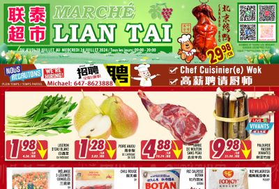 Marche Lian Tai Flyer July 18 to 24