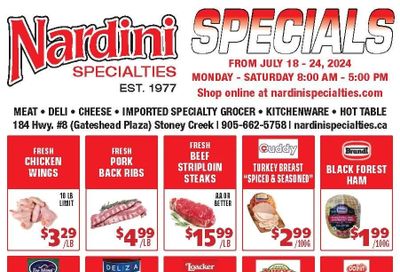 Nardini Specialties Flyer July 18 to 24