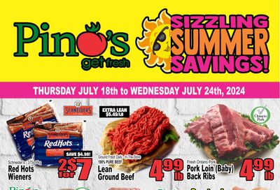 Pino's Flyer July 18 to 24