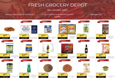 Fresh Grocery Depot Flyer July 18 to 24