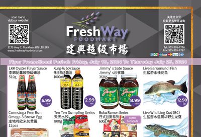 FreshWay Foodmart Flyer July 19 to 25