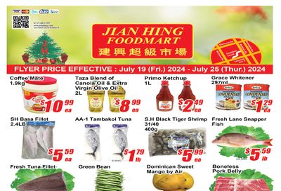 Jian Hing Foodmart (Scarborough) Flyer July 19 to 25