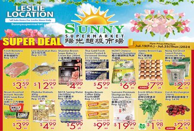 Sunny Supermarket (Leslie) Flyer July 19 to 25