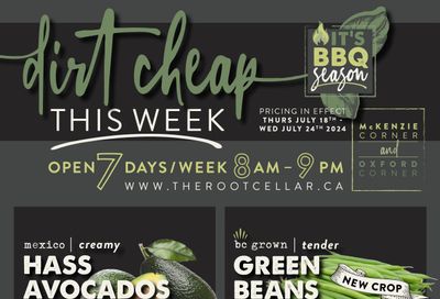 The Root Cellar Flyer July 18 to 24