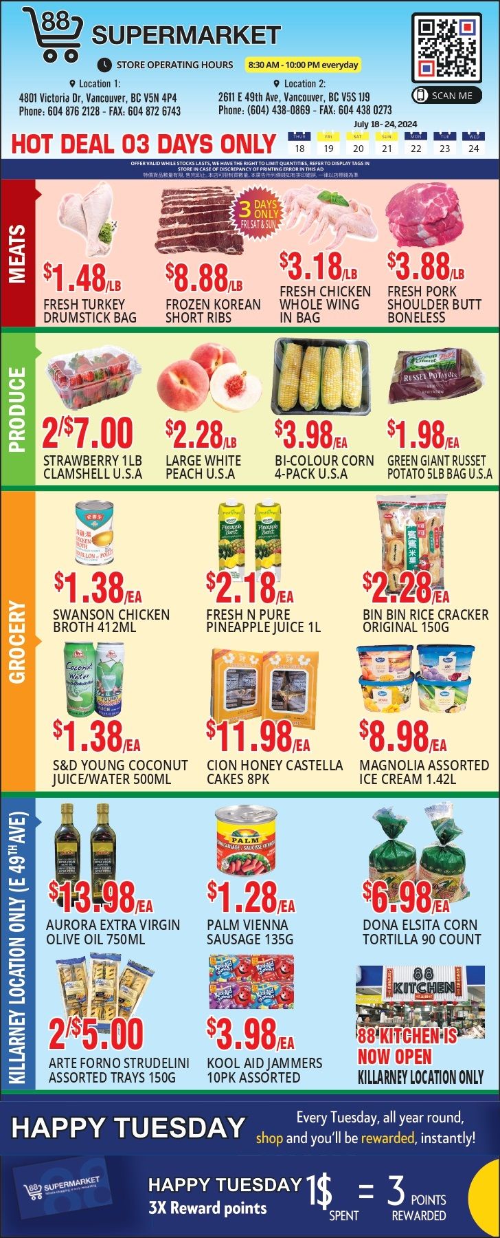 88 Supermarket Flyer July 18 to 24