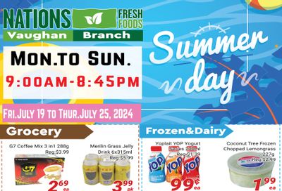 Nations Fresh Foods (Vaughan) Flyer July 19 to 25