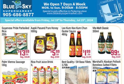 Blue Sky Supermarket (Pickering) Flyer July 19 to 25