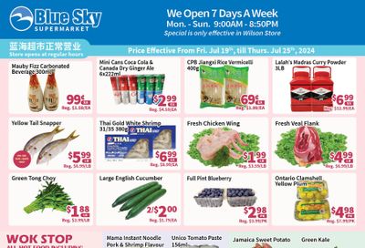 Blue Sky Supermarket (North York) Flyer July 19 to 25