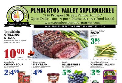 Pemberton Valley Supermarket Flyer July 19 to 25