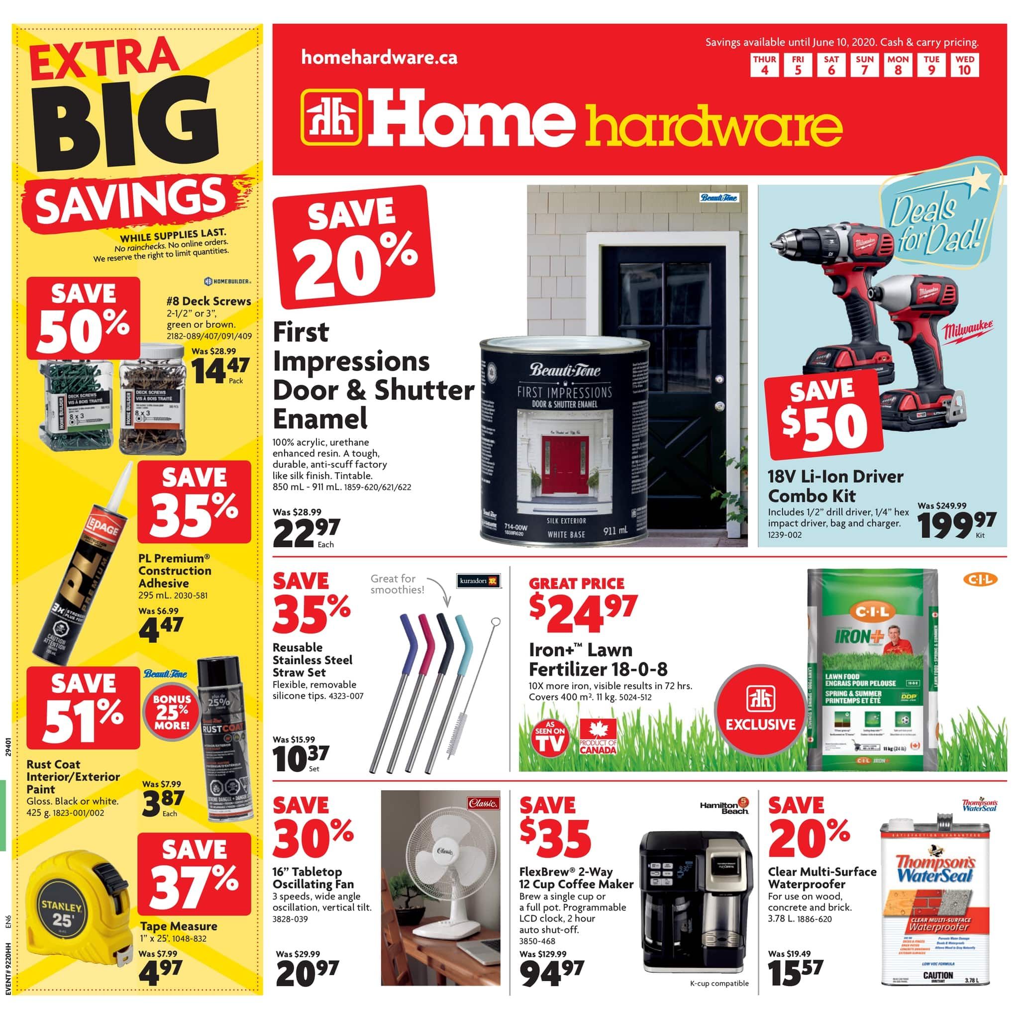 Home Hardware On Flyer June 4 To 10 1 Max 
