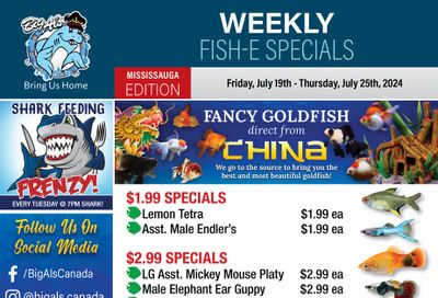 Big Al's (Mississauga) Weekly Specials July 19 to 25