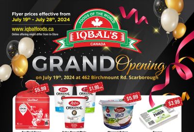 Iqbal Foods (Scarborough) Flyer July 19 to 28