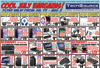 TechSource Flyer July 19 to August 2