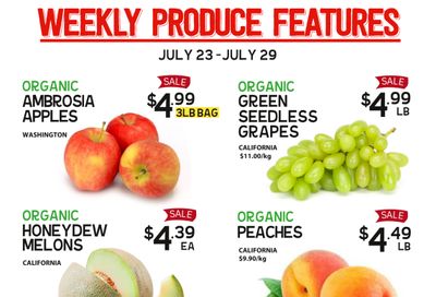 Pomme Natural Market Weekly Produce Flyer July 23 to 29