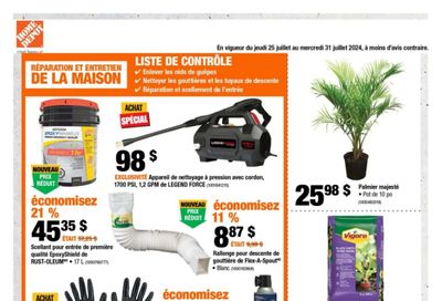 Home Depot (QC) Flyer July 25 to 31