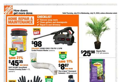 Home Depot (ON) Flyer July 25 to 31