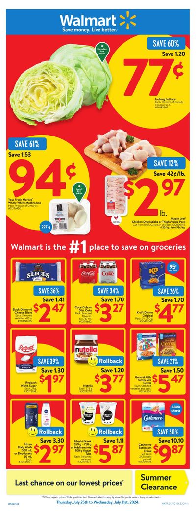 Walmart (ON) Flyer July 25 to 31