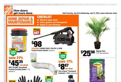 Home Depot (Atlantic) Flyer July 25 to 31