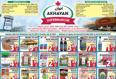 Akhavan Supermarche Flyer July 24 to 30