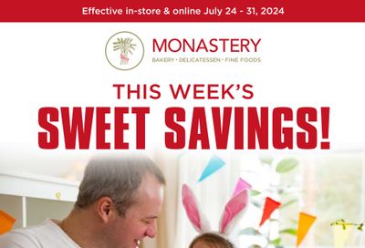 Monastery Bakery Flyer July 24 to 31