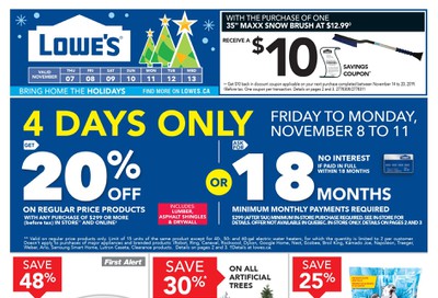 Lowe's Flyer November 7 to 13