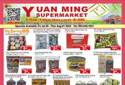 Yuan Ming Supermarket Flyer July 26 to August 1