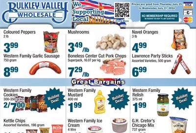 Bulkley Valley Wholesale Flyer July 25 to 31