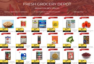 Fresh Grocery Depot Flyer July 25 to 31