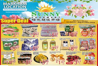 Sunny Foodmart (Markham) Flyer July 26 to August 1