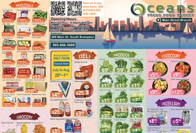 Oceans Fresh Food Market (Main St., Brampton) Flyer July 26 to August 1