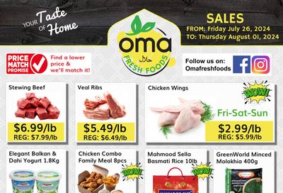 Oma Fresh Foods Flyer July 26 to August 1