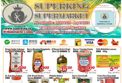 Superking Supermarket (London) Flyer July 26 to August 1