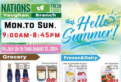 Nations Fresh Foods (Vaughan) Flyer July 26 to August 1