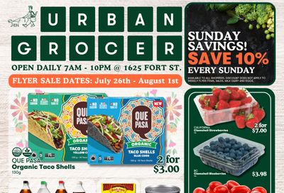 Urban Grocer Flyer July 26 to August 1
