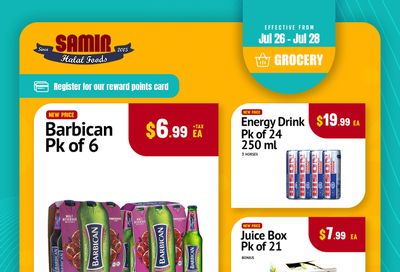 Samir Supermarket Flyer July 26 to 28
