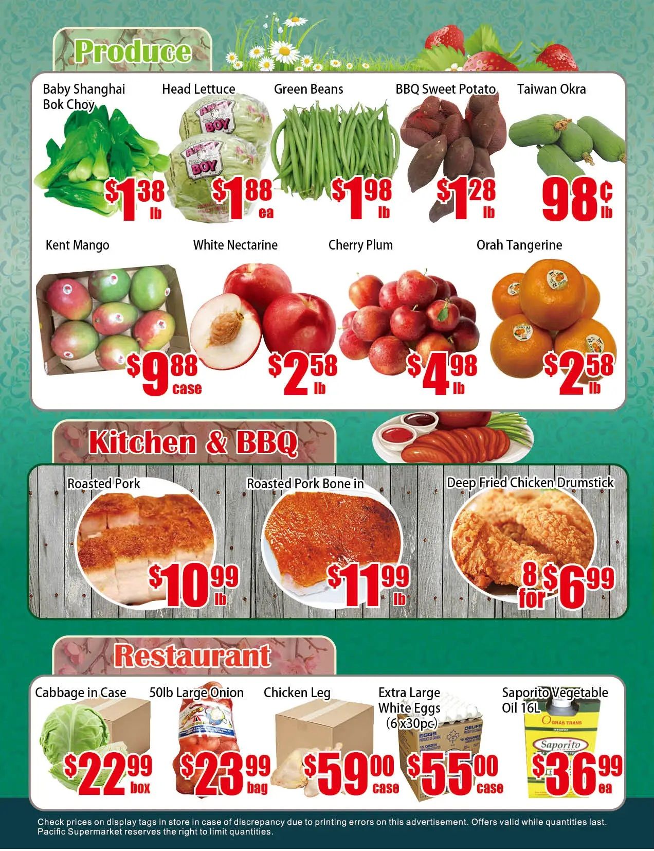 Pacific Fresh Food Market (North York) Flyer July 26 to August 1