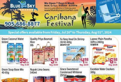 Blue Sky Supermarket (Pickering) Flyer July 26 to August 1
