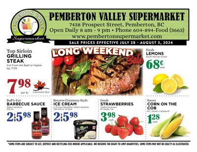 Pemberton Valley Supermarket Flyer July 28 to August 3